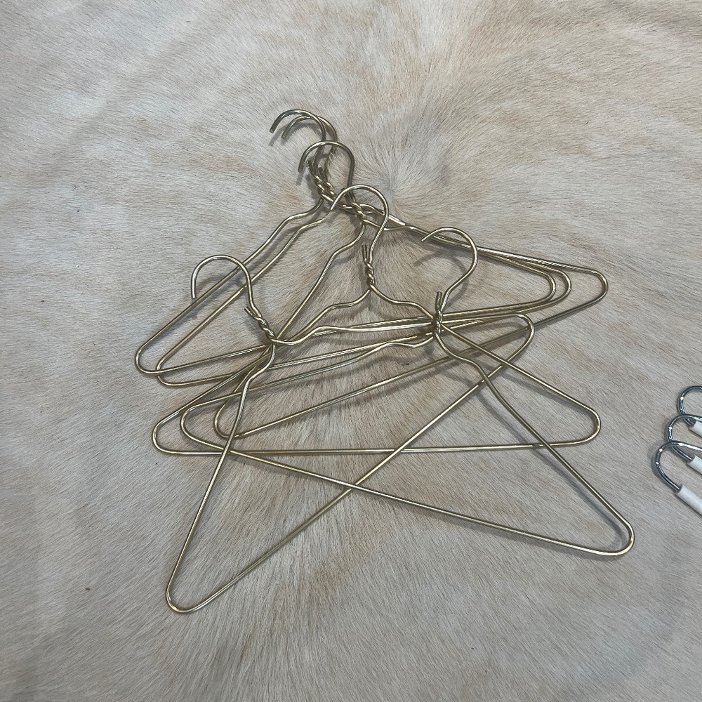 6 Heavy Duty Reinforced Metal Hangers & 3 Silver Reinforced Metal Pant Hangers